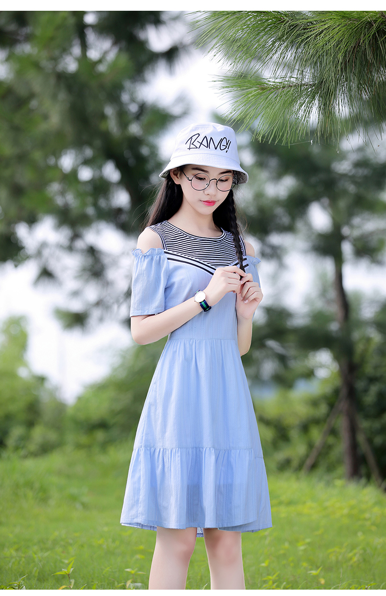 12 cô gái váy cotton nhỏ tươi 13 cô gái mùa hè 14 tuổi trung học cơ sở 15 học sinh 16 váy gió đại học - Sản phẩm HOT đầm hoa nhí