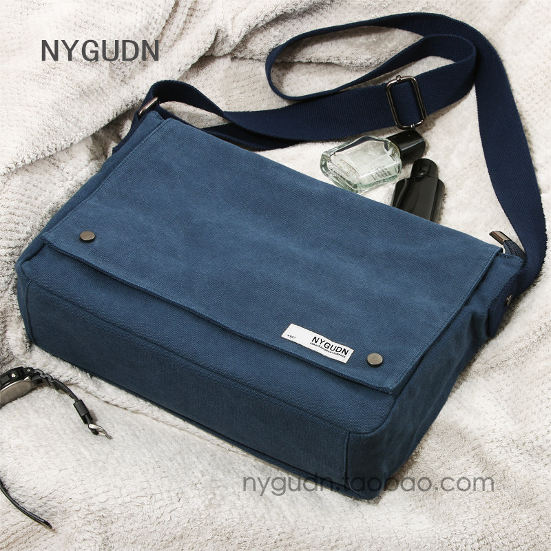nygudn shoulder bag male Japanese messenger bag computer bag women's bag commuter canvas bag College student bag shoulder bag