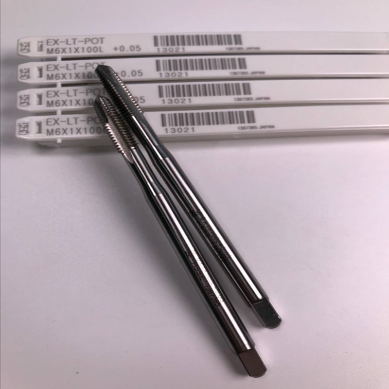 Original imported OSG lengthened handle first end screw tapping M234568X100X150L machine with through hole lower chip screw tap