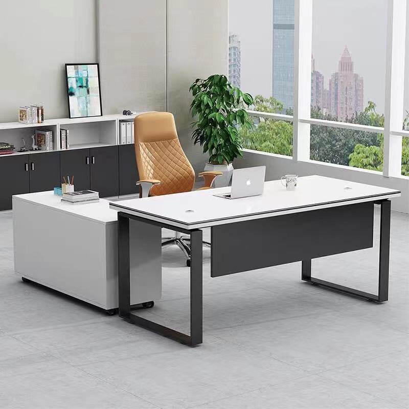 Hefei customized staff table minimalist staff position 1 6m desk chair office desk desktop computer desk brief Hyundai-Taobao