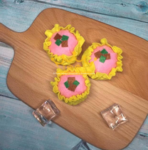 (Finished product) non-woven cloth DIY kindergarten homework teaching aids over pastry fruit snacks simulation food