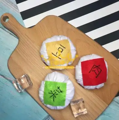 (Finished product)Non-woven vegetable meat bean buns DIY kindergarten homework teaching aids Noodle vegetable simulation food