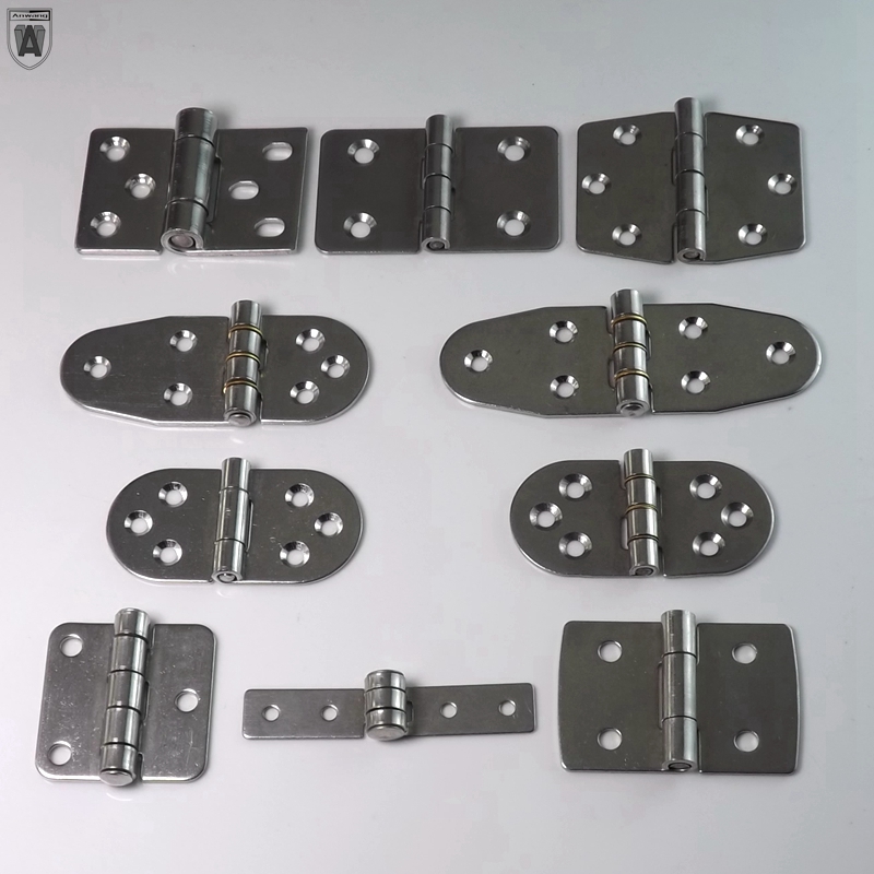 AW stainless steel hinge 304 thickened electric box distribution cabinet hinge heavy duty industrial hinge casement folding hinge fold