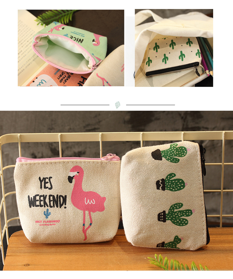 Vải cầm tay PU thay đổi bao bì tiền xu túi nhỏ vải tươi hoạt hình cô gái mini ví ví tiền xu ví michael kors