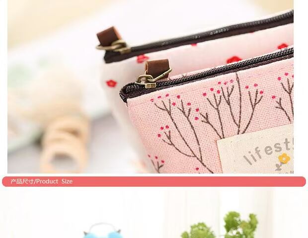 Nhật Bản và Hàn Quốc ví nhỏ ví nữ mini canvas nghệ thuật hoạt hình phiên bản tiếng Hàn dễ thương của nhỏ túi cầm tay nữ