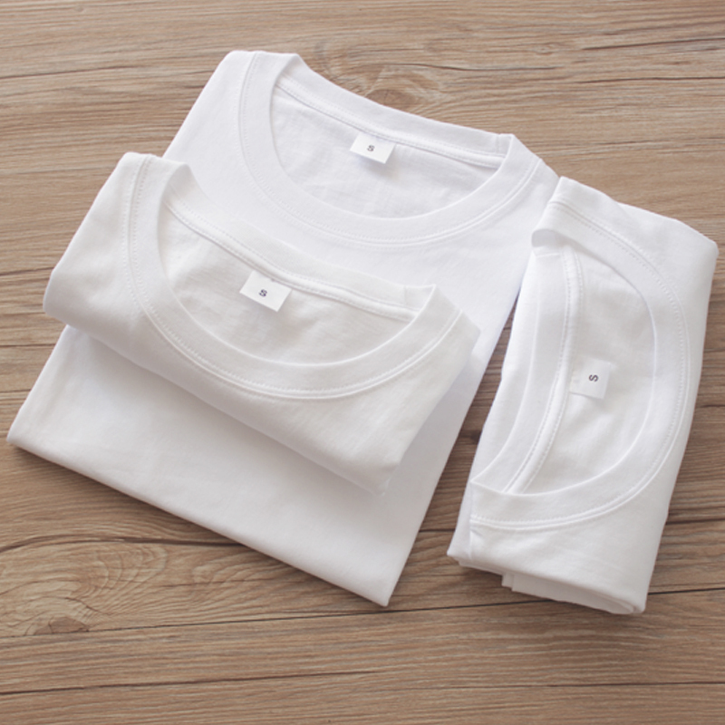 (Three Pieces for 78 Yuan) 200g Japanese Heavyweight Pure Cotton Crew Neck Base T-Shirt, Pure White Short-Sleeve T-Shirt for Men and Women, Summer (Three Pieces for 78 Yuan) 200g Japanese Heavyweight Pure Cotton Crew Neck Base T-Shirt, Pure White Short-Sleeve T-Shirt for Men and Women, Summer