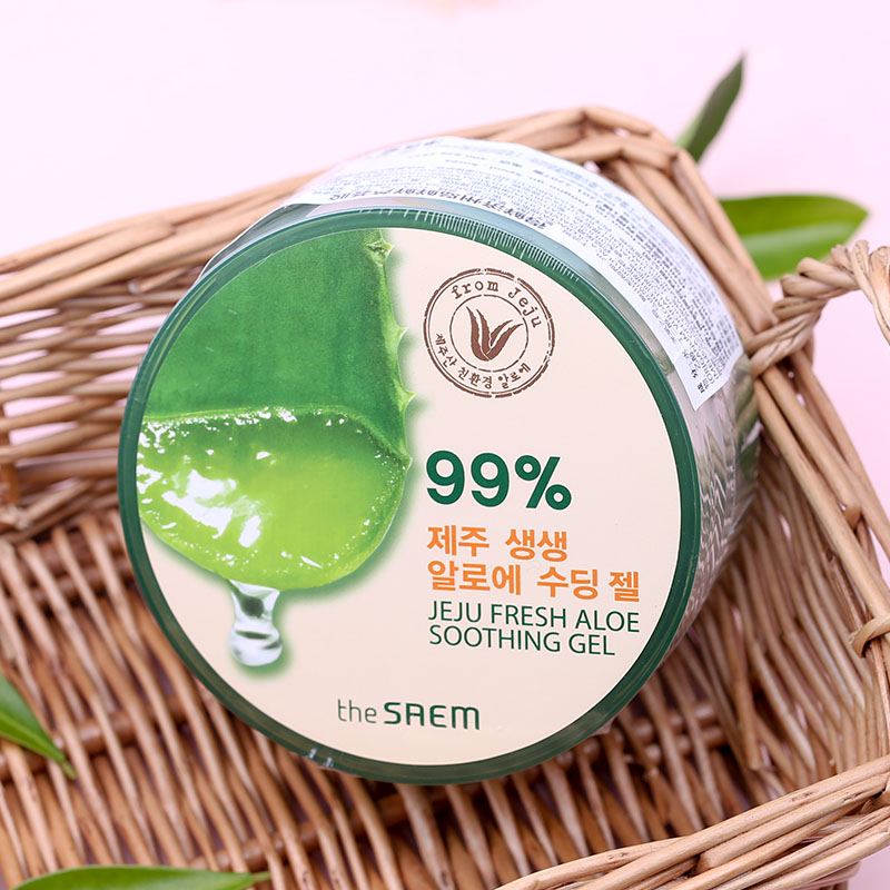 the SAEM/得鲜99%芦荟胶补水保湿舒缓滋润乳液面霜面膜正品男女