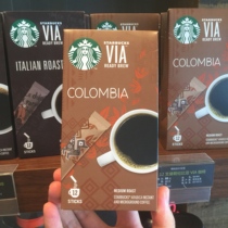 (2 boxes)Starbucks Domestic VIA Instant 12-pack Colombian Brew-free Coffee