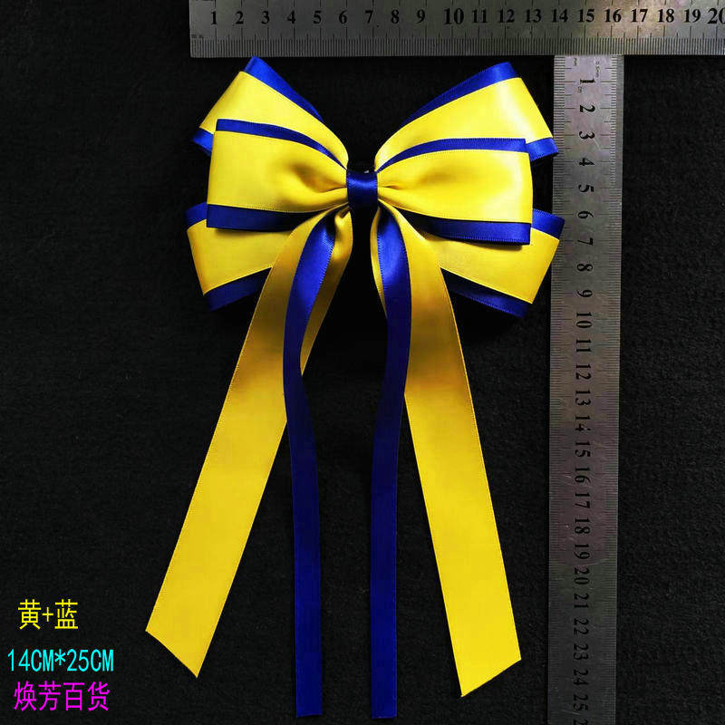 Yellow White Blue Cheerleading And Bodybuilding dance competition Butterfly knot headwear Hair Accessories Hair hairpin hairpin hairpin