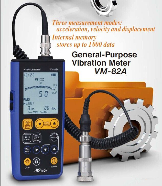 Japan Ricoh VM-82A Vibrometer Vibration analyzer VM82A vibration table Portable digital vibrometer