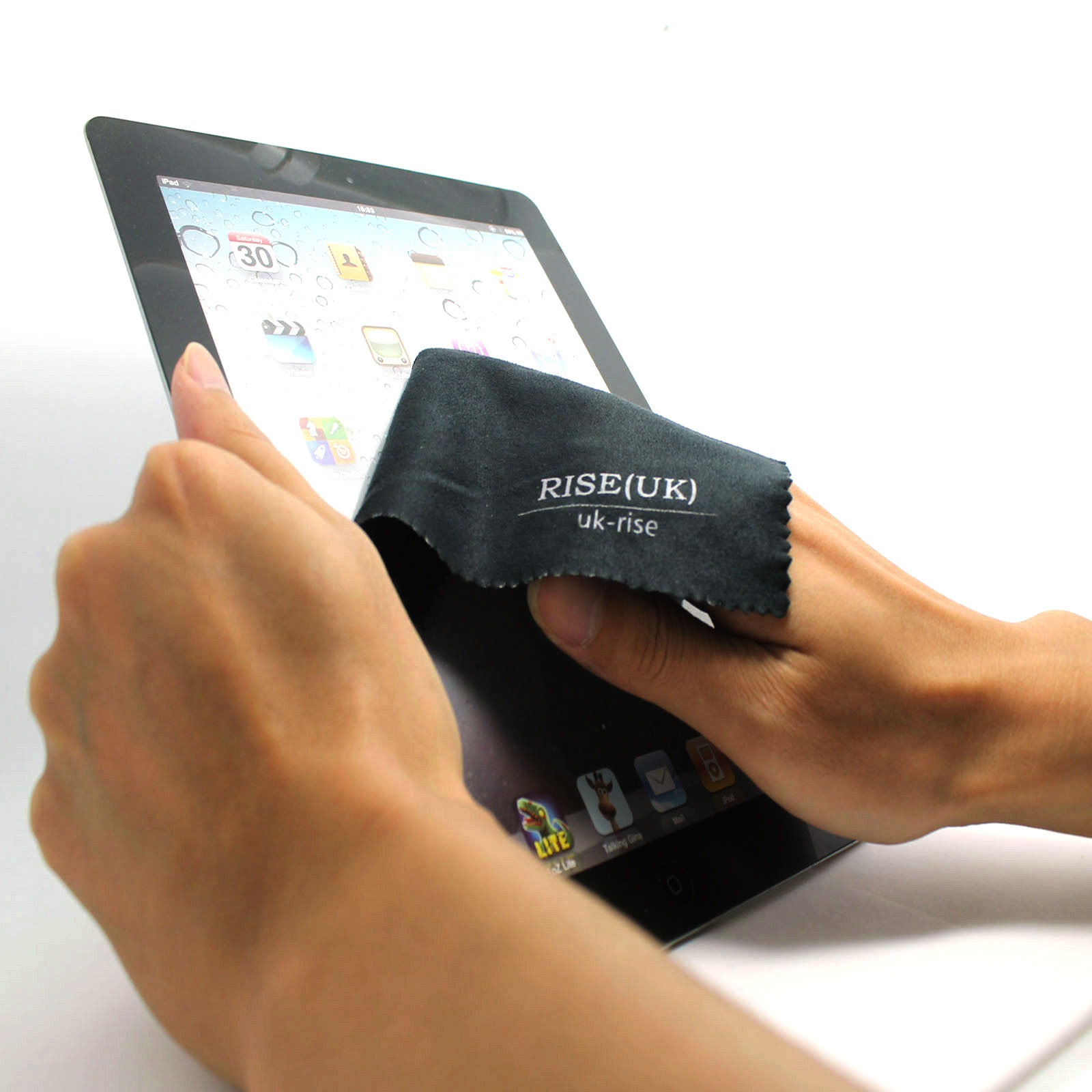 RISE (UK) Natural Suede Deer Leather Single Eye Lens Cloth Clean Lens Paper Wipe Paper Decontamination Paper Decontamination To Fingerprint