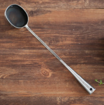 Iron oil spoon Oval oil pier oil terminal blacksmiths iron oil spoon