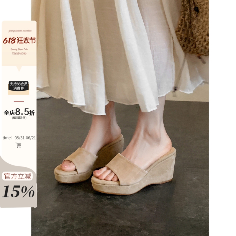 Yuan Quanquan Summer Style High-Heeled Platform Sandals 2026 New Waterproof Platform Non-Tiring One-Strap High Heels Yuan Quanquan Summer Style High-Heeled Platform Sandals 2026 New Waterproof Platform Non-Tiring One-Strap High Heels