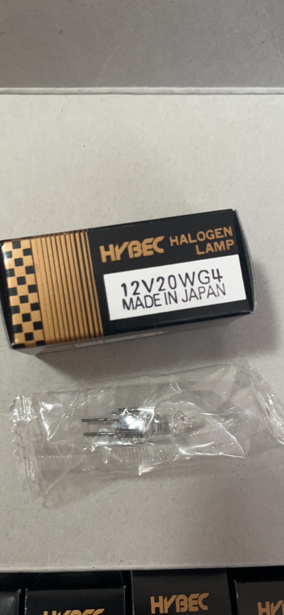 原装进口HYBEC 12V20W G4横丝 生化仪 紫外分光光度计钨灯泡