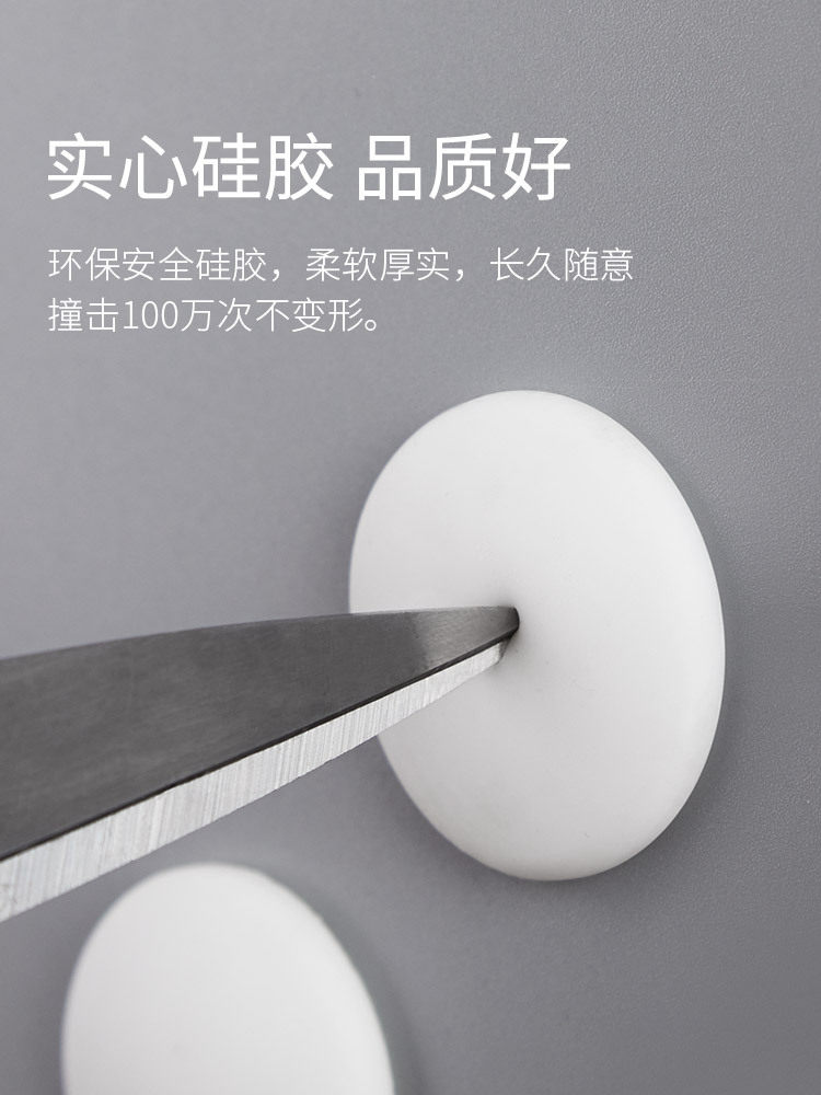 post door post sticker cabinet door collision wall blocking fridge door sticker silica gel cushion protective wall stickup door handle crashproof cushion anti-kowtow