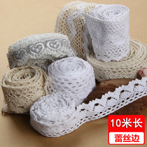 Splice sofa skirt trim lace accessories black curtain fabric tassels handmade decorative collar