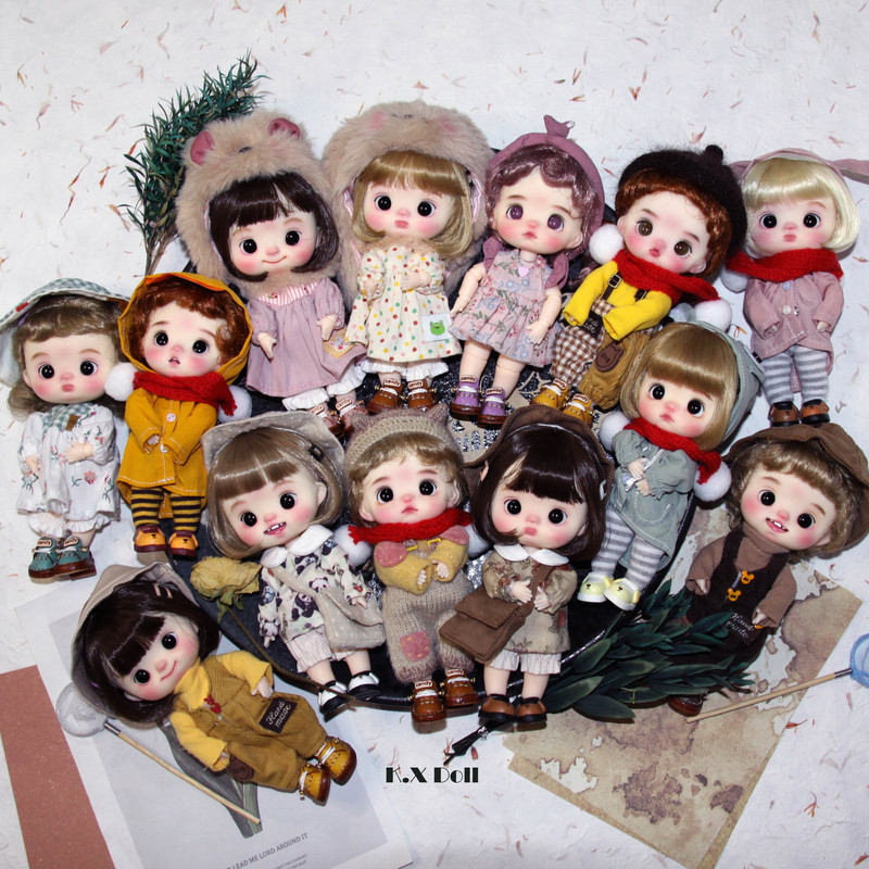 Ob11 Doll in Stock Original Movable Eye Doll Head Bjd Trendy Toy Gift Complete Doll Set 1/12 Scale Kxdoll Ob11 Doll in Stock Original Movable Eye Doll Head Bjd Trendy Toy Gift Complete Doll Set 1/12 Scale Kxdoll