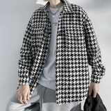 Мужское демисезонное шерстяное пальто, куртка для влюбленных, в американском стиле, оверсайз, в стиле Шанель