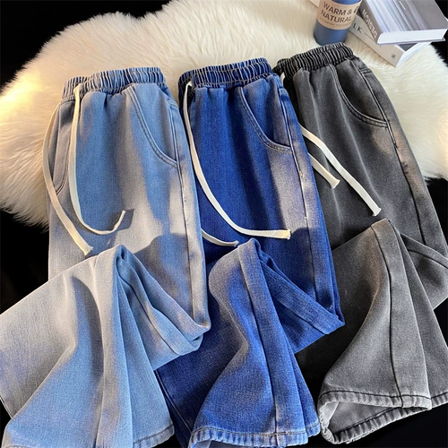 Осенние трендовые джинсы, брендовые штаны, в американском стиле, свободный прямой крой