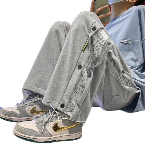 Демисезонные утепленные трендовые штаны для отдыха, свободный прямой крой