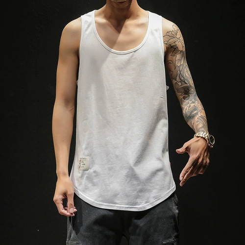 Мужской японский летний жилет, спортивная футболка для спортзала без рукавов, размер