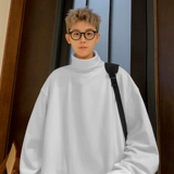 Демисезонная толстовка, трендовый свитшот, бархатный лонгслив, приятная телу футболка, изысканный стиль, оверсайз, большой размер