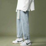 Утепленные джинсы, штаны, свободный прямой крой