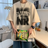 Трендовая футболка с коротким рукавом для школьников, в американском стиле, оверсайз, подходит для подростков