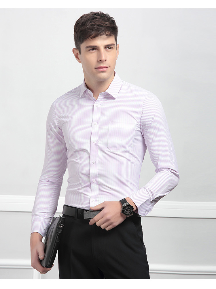Hodo / Red Bean Men 2018 Xuân Mới Áo sơ mi nam sọc cotton dài 8376 sơ mi nữ đẹp