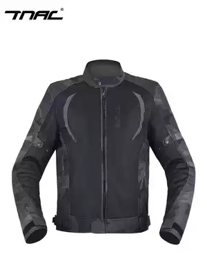 TNAC Tuochi bat motorcycle riding suit Men's summer mesh breathable camouflage anti-fall reflective machine racing suit jacket