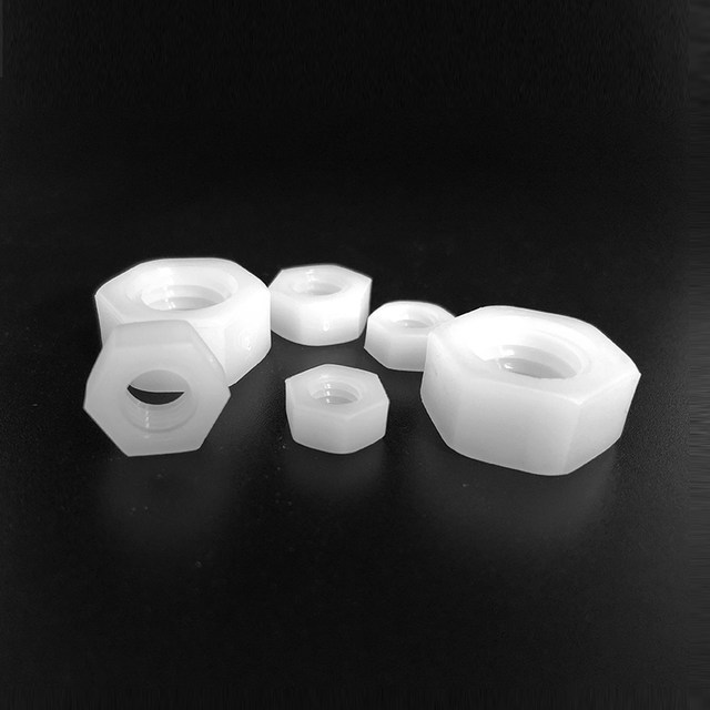 Nylon Nut Hexagonal Lock Nut Nylon Column Screw Nut M2M2.5M3M4M5M6M8M10M12