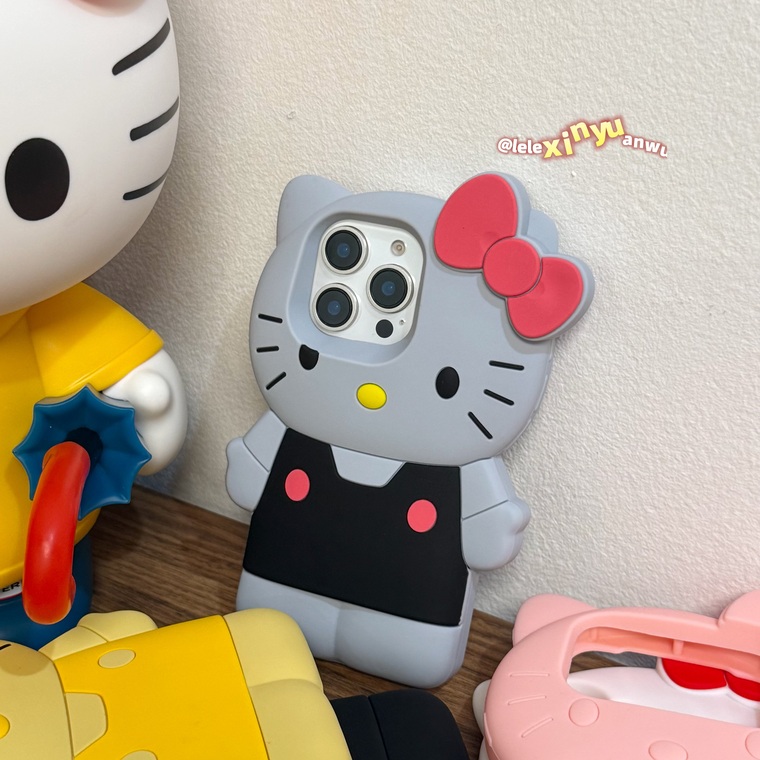 Hello Kitty Cartoon Silicone Phone Case for iPhone 17, 16, 15, 14 and 13 - view 19