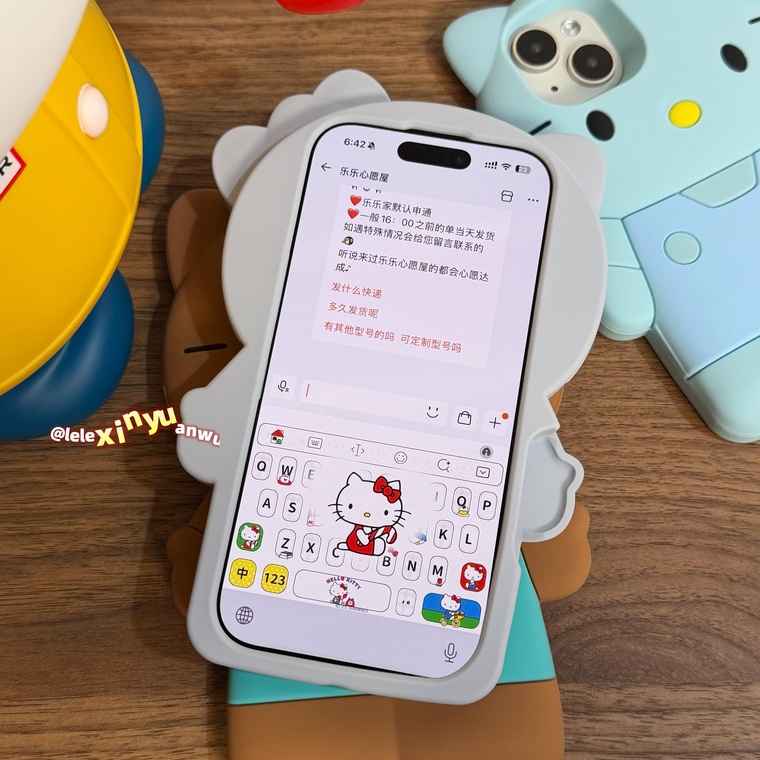 Hello Kitty Cartoon Silicone Phone Case for iPhone 17, 16, 15, 14 and 13 - view 9