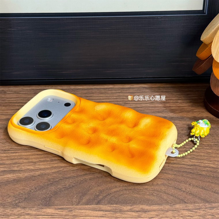 Orange Textured Silicone Anti-fall iPhone Case