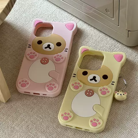 Cute Cartoon Two Girls Silicone Anti-fall Phone Case for iPhone 17, 16, 15, 14 and 13