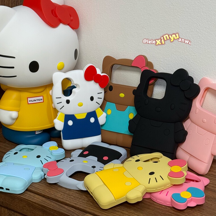Hello Kitty Cartoon Silicone Phone Case for iPhone 17, 16, 15, 14 and 13 - view 23