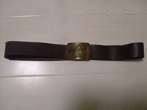  Old goods Soviet Red Army copperhead cowhide outer belt Original Soviet belt Soviet belt has repair