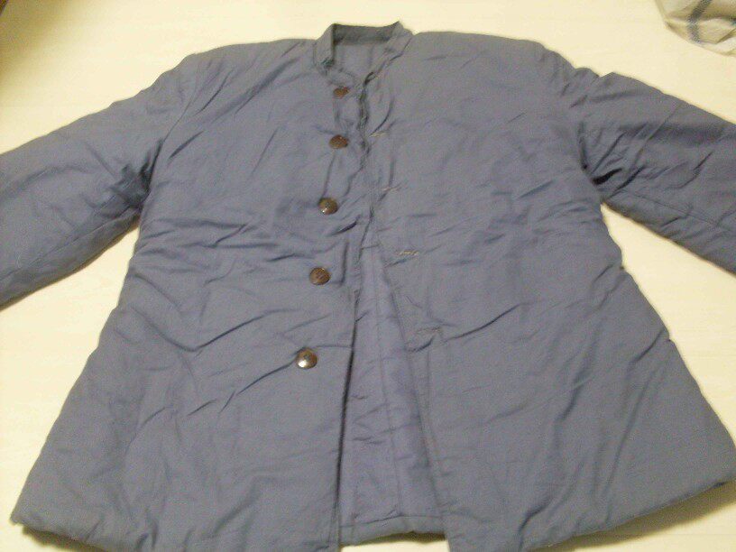 New 65-style alpine zone Haijun gray twill cloth Zi 3 pounds winter cotton coat Cultural Revolution period original product