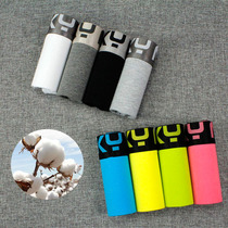 Pure cotton sports large size summer ladies flat corner solid color underwear les tt neutral womens triangle panties