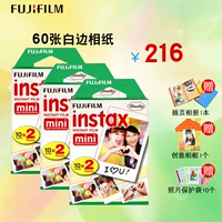 60 Fuji Polaroid giấy ảnh phim camera phía trắng mini90 / 8 / 7c / 25/9/70 thời gian chụp ảnh - Phụ kiện máy quay phim instax mini 10