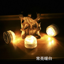 led decorative light colorful lantern mini battery button Wick handmade waterproof three light DIY glowing pumpkin