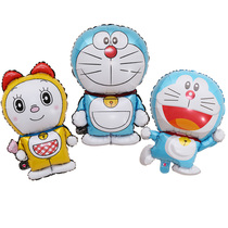 Dingbang cat aluminum balloon childrens birthday Doraemon cartoon shape baby birthday arrangement balloon