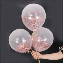 Wedding balloon transparent gold sequin confetti balloon holiday birthday party paper balloon wedding room decoration balloon
