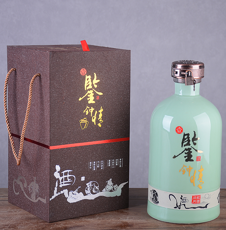 Ceramic bottle home 1 catty 3 kg 5 kg sealed jar gift boxes SanJiu tank container creative Chinese liquor