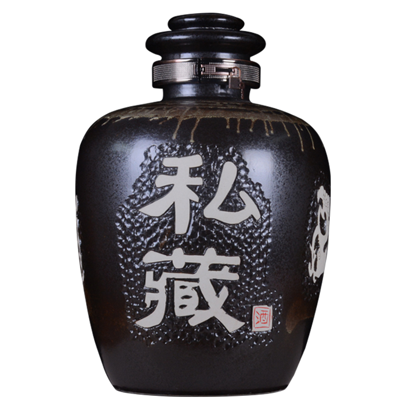 Archaize ceramic jars aged 50 kg empty wine bottle of jingdezhen it household sealing ceramic jar