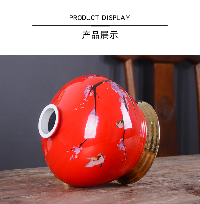 Jingdezhen ceramic jar home 5 jins with intelligent automatic out it archaize wind SanJiu seal wine pot