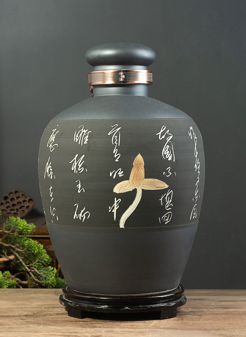 Jingdezhen ceramic wine jars with leading domestic 10 jins 20 jins 30 jins 50 liquor cylinder special brew a pot