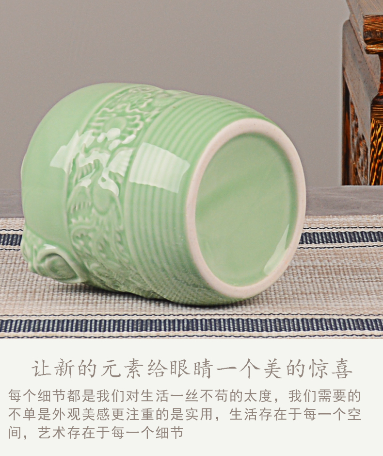 Jingdezhen ceramic terms jars 1 kg pack with gift box wine bottles household of Chinese style creative wine jugs