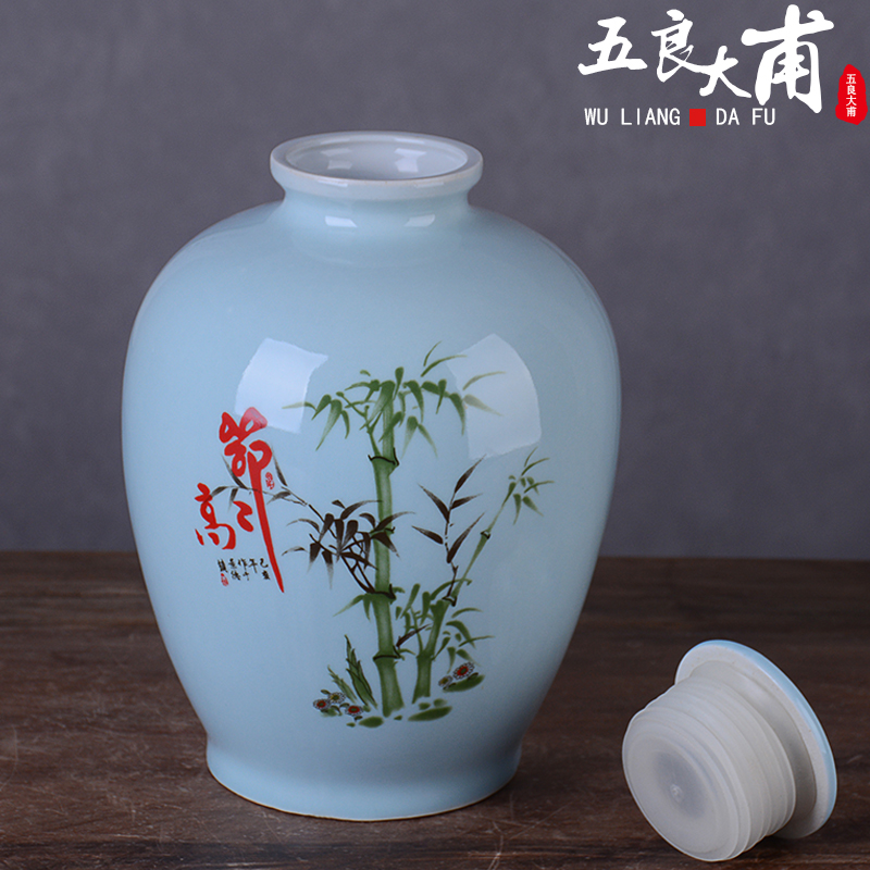 An empty bottle archaize of jingdezhen ceramic creative household 1 catty 2 jins of three jin of 5 jins of 10 jins liquor altar sealed jar