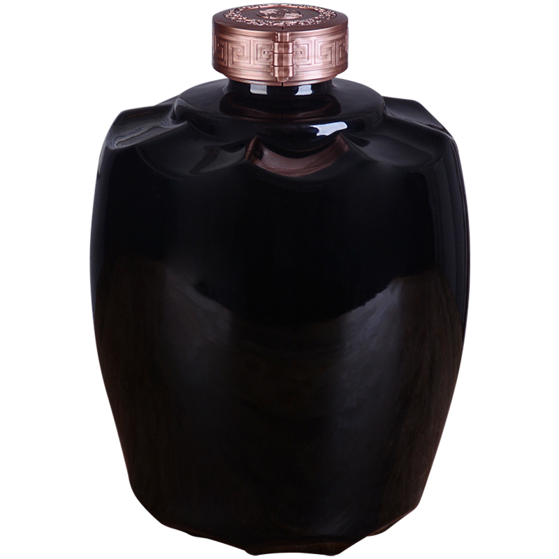 An empty bottle custom ceramic laser engraving jar jingdezhen 5 jins of 10 domestic seal wine wine jars